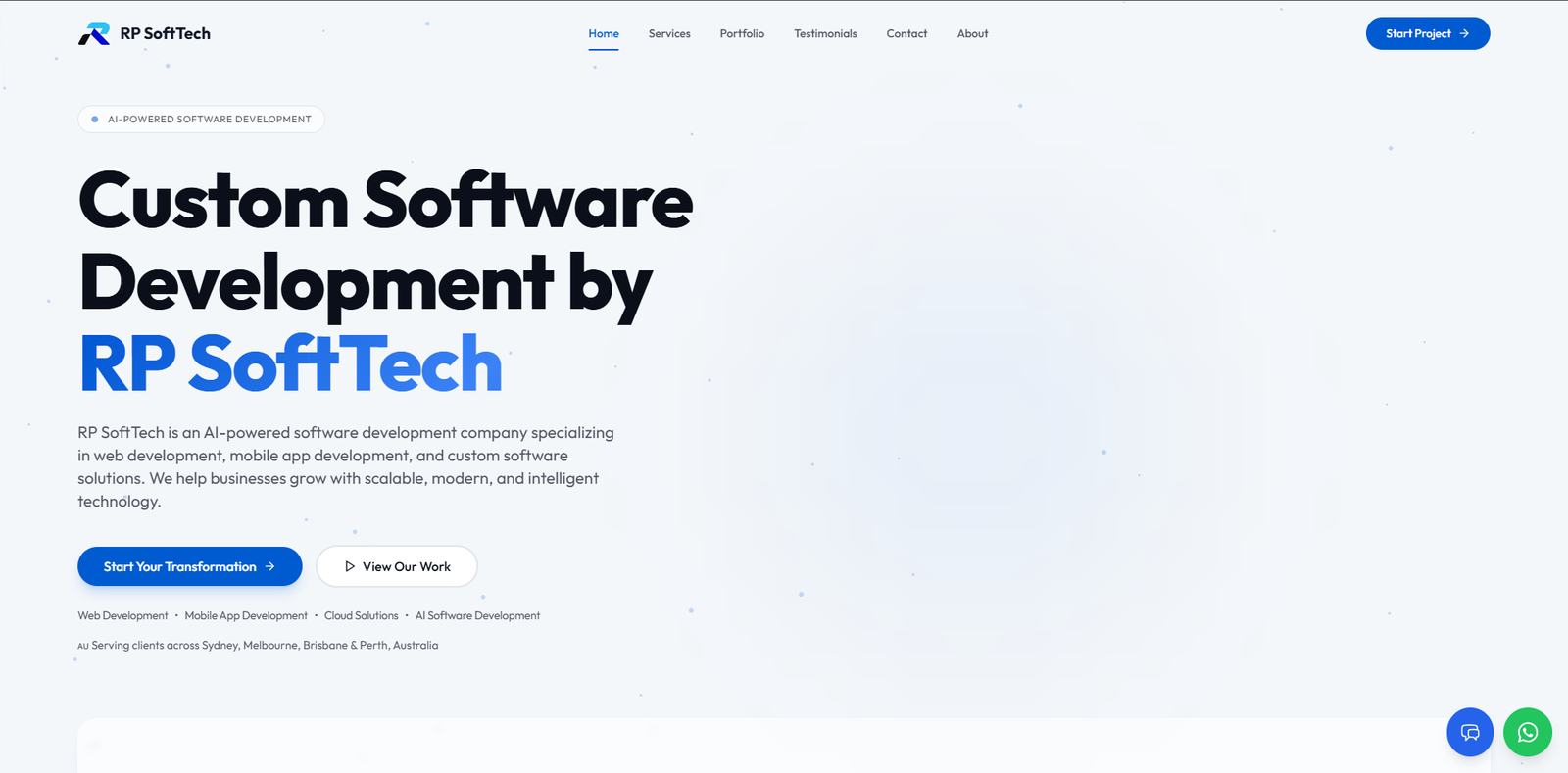 Custom Software Development Company | Mobile Apps, AI & SaaS | RP SoftTech